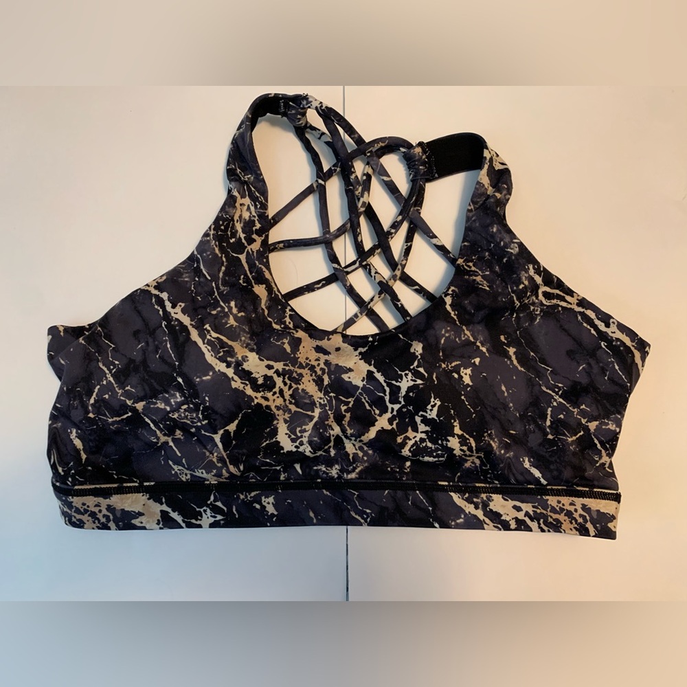 CVG Gold Marble Large Butterfly Back Bra